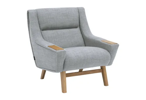 58aufmkessel Cocktailsessel, Hellgrau, 78x84x83 cm – Eleganter Polstersessel für Ihr Wohnzimmer - Stilvoller Cocktailsessel mit stabilem Holzgestell und hochwertigem hellgrauem Bezug. Ideal für gemütliche Abende, individuell anpassbar und frei im Raum stellbar.