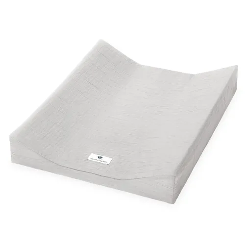 Julius Zöllner Überzug 2-Keilmulde Musselin 50x65 grau TOP