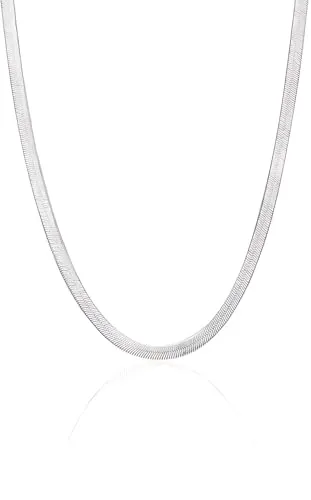 Einzelstück® Schlangenkette 925 Silber – Elegante Damenhalskette - Ketten für Damen, handgefertigt aus 925 Sterling Silber und echtem Gold, hypoallergen und ideal für empfindliche Haut.