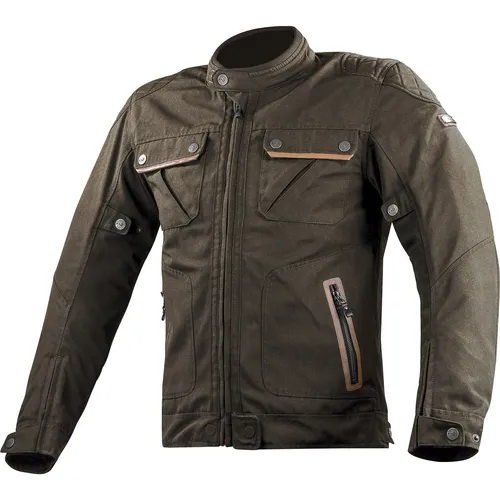 LS2 Bullet wasserdichte Motorrad Textiljacke 2XL, braun von LS2