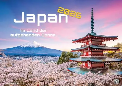 Japan - Im Land der aufgehenden Sonne - 2026 - Kalender DIN A2 - Kalender für 2026 mit 14 einzigartigen Aufnahmen, die die Schönheit Japans zeigen. Ideal für Liebhaber von Kultur und Natur – jetzt in extragroßer DIN A2 erhältlich!