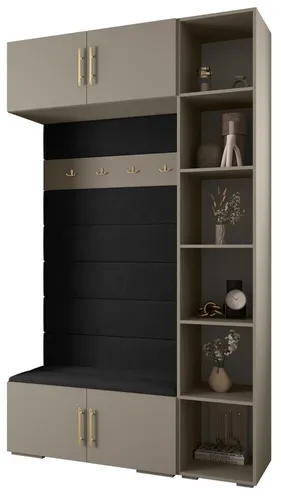 ABIKS MÖBEL Kompaktgarderobe INOVA 3 SATZ 20 - Moderne Garderobe mit Kleiderstange und Regalen für stilvolle Aufbewahrung. Robuste Bauweise und elegantes Design machen sie zur perfekten Lösung für jeden Raum. Genießen Sie Ordnung und ansprechende Optik in Ihrem Zuhause.
