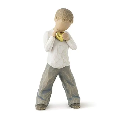 Enesco Willow Tree Heart of Gold Boy Figurine in beige von Willow Tree