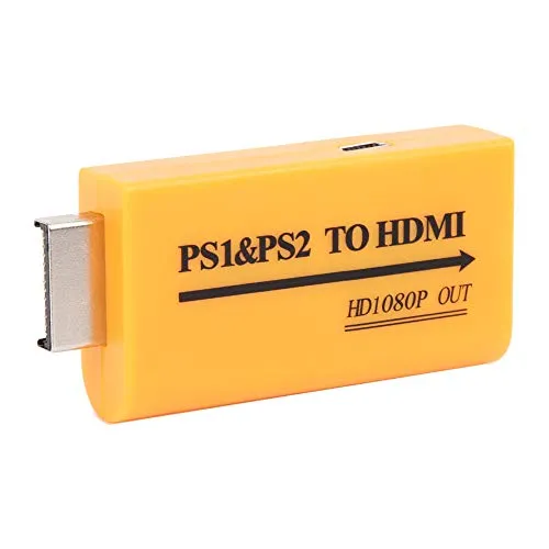 PS1 / PS2-zu-HDMI-Konverter, praktischer professioneller Kleiner HDMI-Adapter 1080P HD für die Audio- und Videokonvertierung