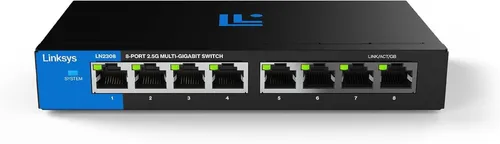 Linksys LN2308-KE 8-Port 2.5G Multi-Gig Unmanaged Switch Metall Lüfterlos 12K...
