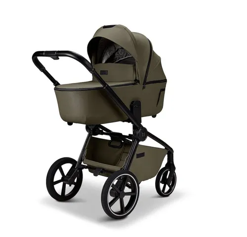 Moon Resea 2.0 Winterset Kombikinderwagen - Kombikinderwagen mit Fußsack und Handmuff, ideal für kalte Tage. Adapterlose Höhenverstellung, Allradfederung und XXL-Sonnendach für höchsten Komfort und Sicherheit.