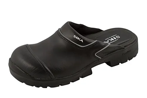 Sika 19324 Proflex Clog - Größe 44 - Schwarz - Herren Industrie & Handwerk Schuhe, aus hochwertigem Leder mit 3 cm Absatzhöhe für optimalen Komfort und Unterstützung während der Arbeit.