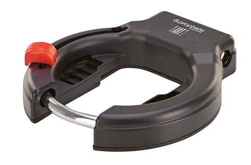 Rahmenschloss schwarz - ART zertifiziert - Fahrradschloss mit Laser-Cut Key Technologie, inkl. 2 Schlüsseln (1 beleuchtet). Ideal für sichere Trägerplattenbefestigung.