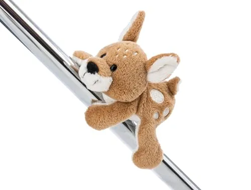 NICI MagNICI Rehbock René Roebuck 12cm - braun - Kuscheltier mit Magnet – Plüschtier haftet auf Metalloberflächen, Magnettafeln und Taschenhänkel als Reisebegleiter – tolle Geschenkidee | 62264