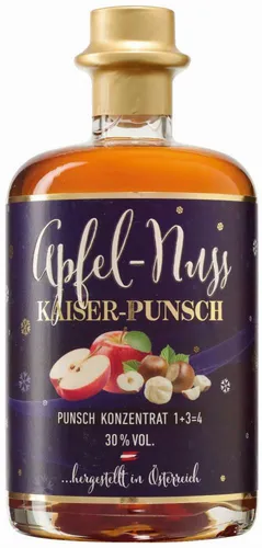 Prinz Apfel-Nuss Kaiser 1:3 Punschkonzentrat 30% 0,5l - EINWEG