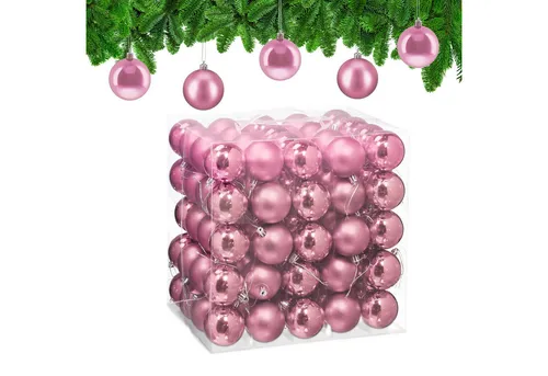 Weihnachtsbaumschmuck Pink von Relaxdays