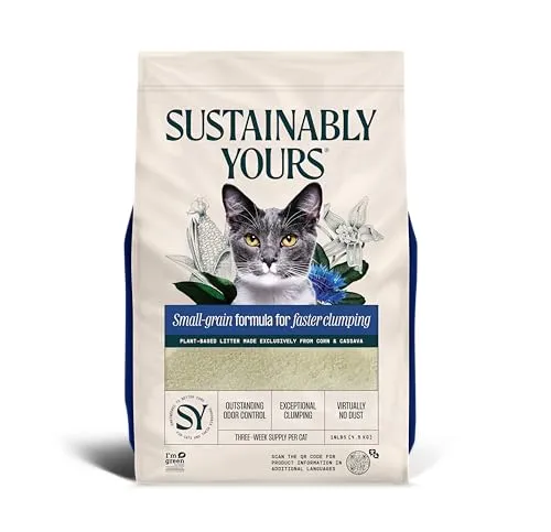 Sustainably Yours Katzenstreu – Feinkörnige Formel 4,5 kg