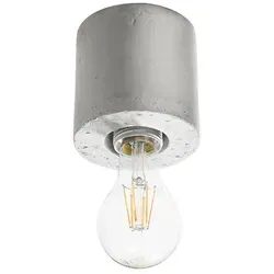 Sollux SL.0678 Deckenleuchte SALGADO - Industrielle Deckenleuchte aus Beton, ideal für loftartige Räume und anspruchsvolle Designliebhaber.