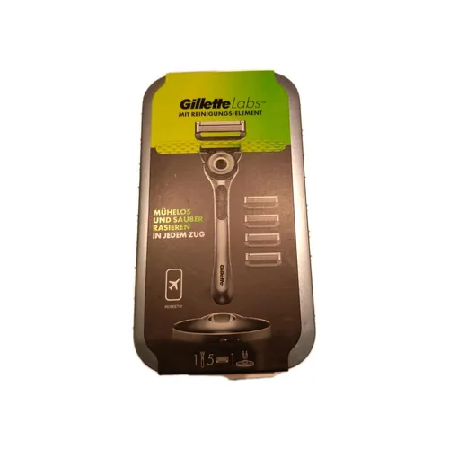 Gillette Labs Rasierapparat mit 5 Klingen und Reiseetui