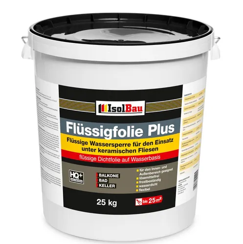 Flüssigfolie Plus 25 kg Dichtfolie Abdichtung Balkone Dusche Innen-und Außen