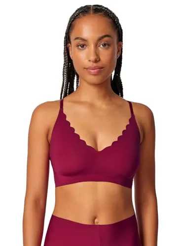 Skiny Damen Bustier mit herausnehmbare Pads Micro Essentials 084272 Gr. 38 in Beet red