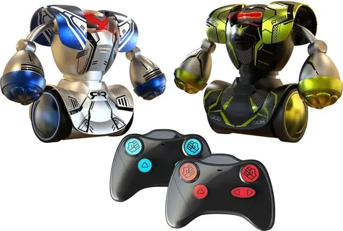 Silverlit 88052 - Robo Kombat Faustkampfroboter - RC-Modelle - 2 ferngesteuerte Roboter für packende Kämpfe mit Sound- und Lichteffekten, ideal für bis zu 4 Spieler!