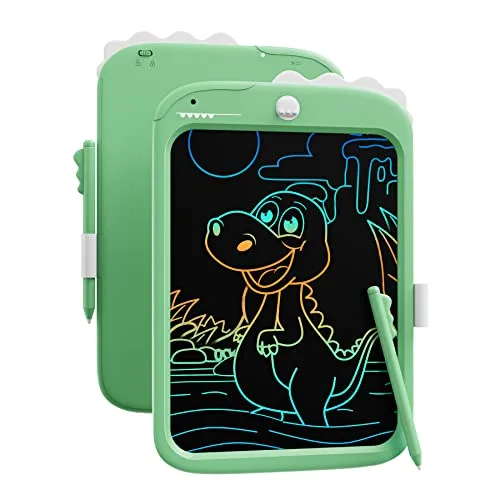 10-Zoll-LCD-Schreibblock, elektronisches digitales Schreiben und Farbbildschirm-Graffiti-Brett, Geschenke für Kinder und Erwachsene 3, 4, 5, 6, 7, (Grün)