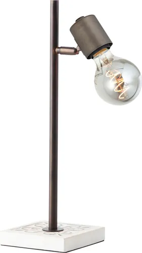 Brilliant Tischleuchte Vagos schwarz/weiß E27 max. 28W