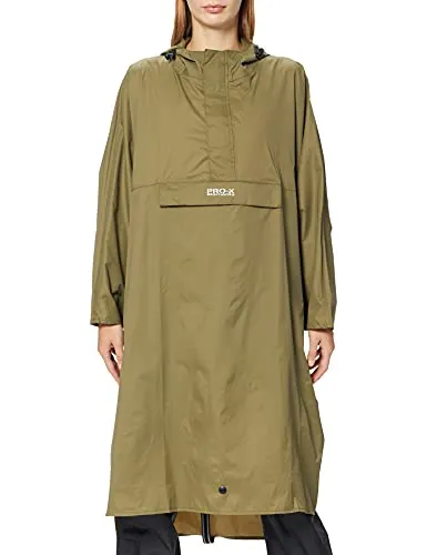 PRO-X elements Poncho Arosa XL/XXL - Funktionsjacke aus XPLUS, 100% wasserdicht mit 10.000 mm Wassersäule, ideal für Wanderungen bei Starkregen. Komfortabler Schnitt mit praktischen Taschen und PFC-freier Imprägnierung.