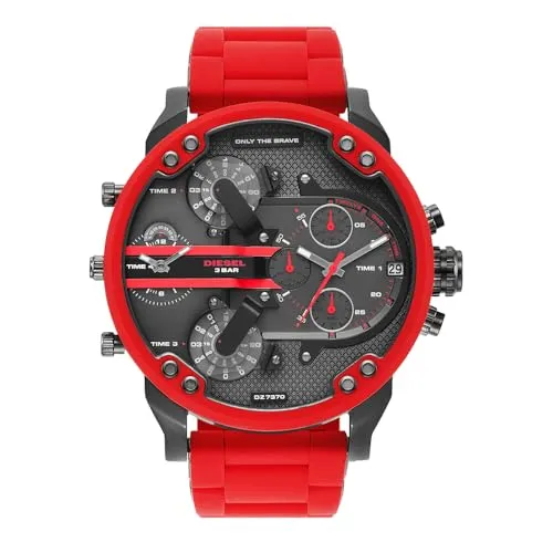 Diesel DZ7370 Herrenuhr Mr. Daddy 2.0 in rot von Diesel