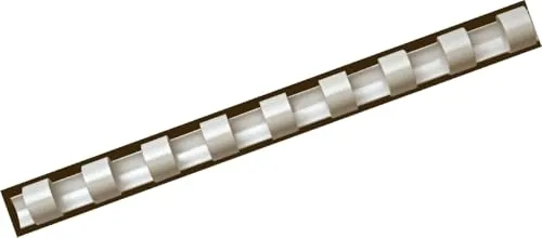 Fellowes Binderücken für Plastikbindung, 12 mm Durchmesser, 21 Ringe, für A4 Dokumente, weiß, Packung mit 25 Stück