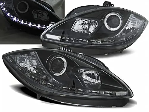 LED Scheinwerfer Set in schwarz für Seat Leon Altea1P1 2009-2012