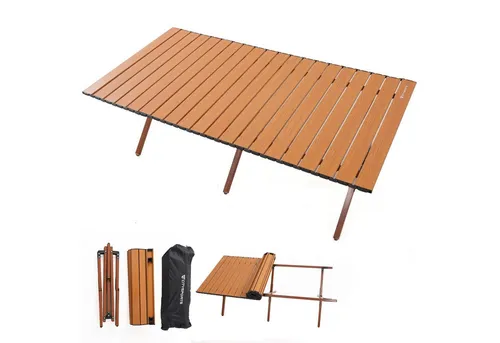 CITYSPORTS Klappbarer Campingtisch 120x60 cm – Ultra leicht und tragbar - Dieser ultra leichte Campingtisch wiegt nur 5,5 kg und ist ideal für Reisen. Mit einer stabilen Konstruktion und Platz für 4-6 Personen eignet er sich perfekt für Camping, Picknicks oder den Garten.