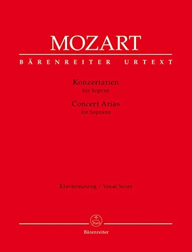 Mozart: Konzertarien für Sopran / Concert arias for soprano (Klavierauszug)