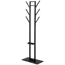 Xxxl Garderobenständer, Schwarz, Metall - Garderobenständer mit standfesten Füßen und integriertem Schirmständer, ideal für Ordnung in Flur und Eingangsbereich.
