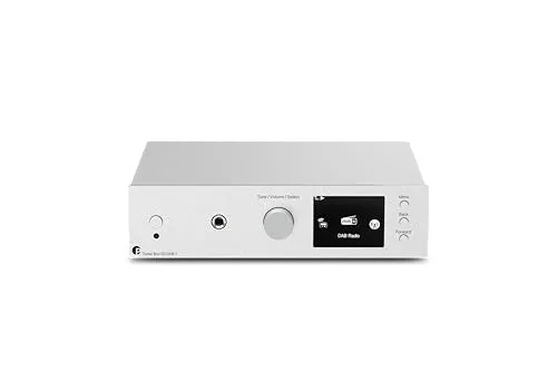 Pro-Ject Tuner Box S3 DAB+ - silbern - Weiß - Kompakter HiFi-Tuner für FM, DAB+ & Internetradio. Genießen Sie eine Vielzahl an Sendern mit individuellem Klang über integrierten Equalizer und vielseitige Anschlussmöglichkeiten.