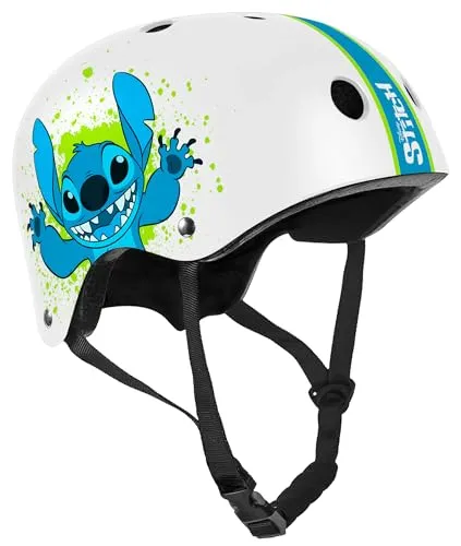 STAMP Unisex-Youth Casque Skate Stitch, White, S