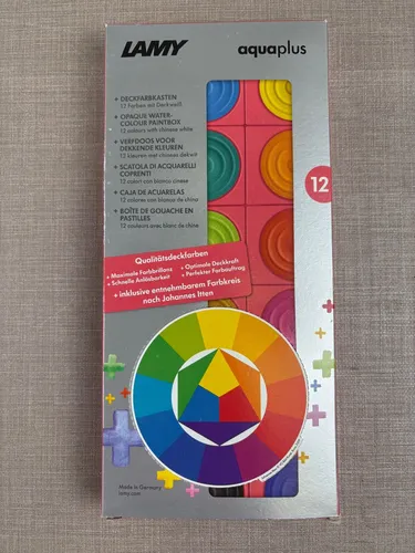 Lamy aquaplus Deckfarbkasten Wasserfarbkasten 12er