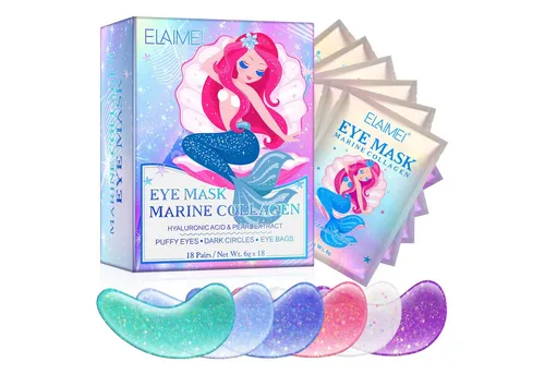 P-Beauty Cosmetic Accessories Augenmaske Anti-Aging Augenpads mit Kollagen Hyaluronsäure Algenextrakt 18 Paar, 1-tlg., Augenschatten, Falten, Fatigue/Müdigkeit, Flüssigkeitszufuhr