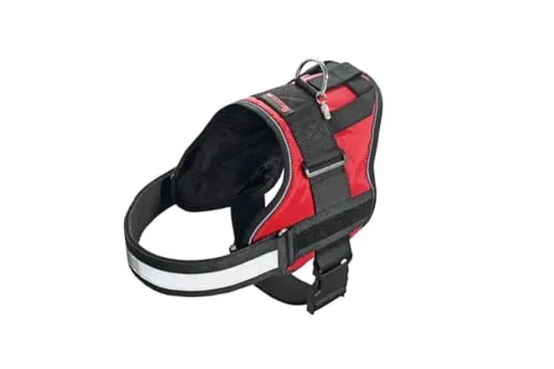 Karlie Xtreme Hundegeschirr Teflon® - Rot, Größe: 65-77cm - Weiteres Autozubehör mit Teflon-Beschichtung für schmutz- und wasserabweisenden Schutz. Hoher Tragekomfort durch weiche Polsterung und stufenlose Verstellbarkeit.