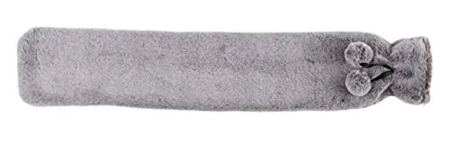 Warmies Wärmflasche Marshmallow Grau Fell Fleece Bezug, Lange tragbare Wärmflasche