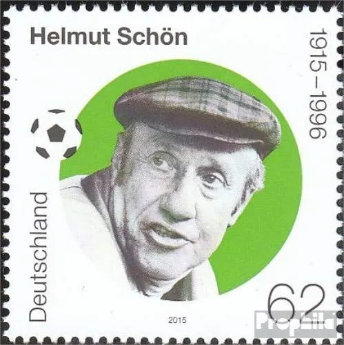 Prophila Collection BRD (BR.Deutschland) 3174 (kompl.Ausg.) postfrisch ** MNH 2015 Helmut Schön (Briefmarken für Sammler) Fußball