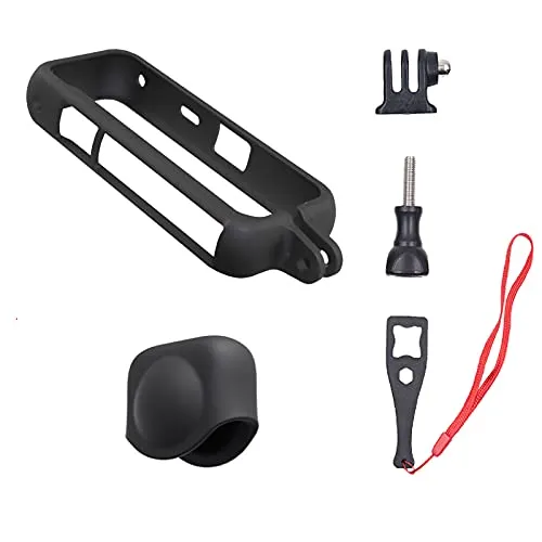 Higatful Mounting Bracket for Insta360 ONE X2 Accessories Frame, Protective Case Cage with Lens Cap housing Mount