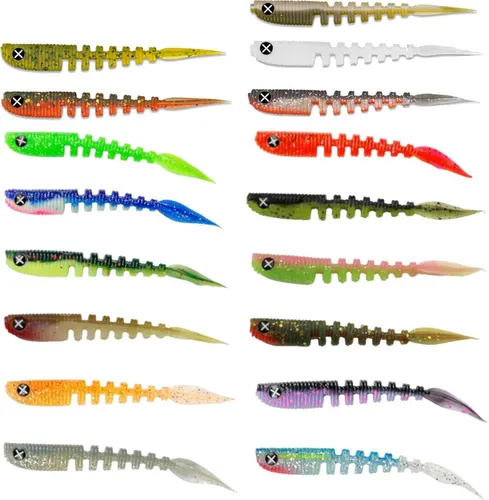 Monkey Lures 10cm Shaky Lui - 6 Gummifische, Monkey Lures Farbe:Honey & Sugar