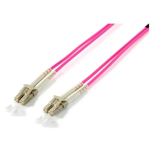 Equip LWL Patchkabel LC->LC 7.50m Multimode Duplex OM4 in pink von Equip