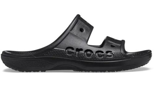 Crocs Damen-Flip-Flops BAYA SANDAL - Schwarz - 39 - Pantoletten mit bequemer Kunstfaser-Sohle, ideal für den Sommer und den täglichen Gebrauch.