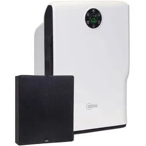 alfda Luftreiniger ALR160 AntiSMOKE - HEPA-Filter für Räume bis 30 m² - Luftbefeuchter mit effektiver Filterung von Zigarettenrauch und Allergenen bis 0,1 Mikrometer. CADR 135 m³/h sorgt für frische Luft und angenehme Raumluftqualität.