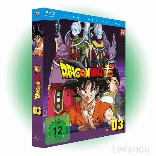 Dragonball Super - 3. Arc: Universum 6 - Anime-Film mit epischen Kämpfen und humorvollen Momenten, in dem Goku und Vegeta gegen Champa antreten, um das Schicksal des Universums 7 und die besten kulinarischen Köstlichkeiten zu verteidigen.