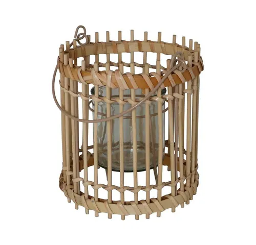 Grafelstein Windlicht Windlicht BAMBOO natur aus Bambus H20cm Boho Bambu