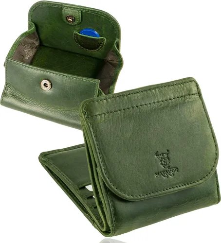 MATADOR Kleines Portemonnaie Herren Leder Wien in grün von MATADOR Leder