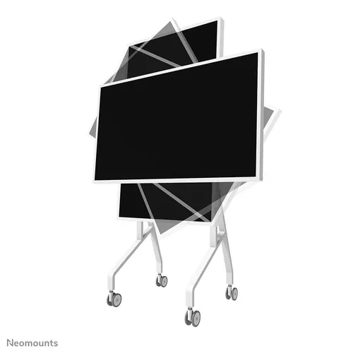 Neomounts Move Go Flip FL50-515WH1 - Flachbildschirm-Wagen - Rollwagen für Flachbildschirme von 55