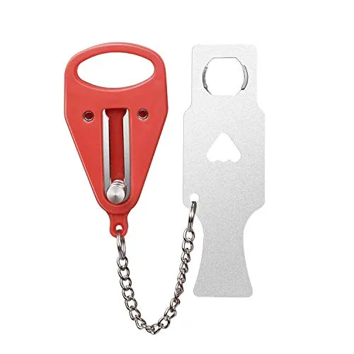 Tragbares Türschloss, Reiseschloss, zusätzliche Verriegelung für zusätzliche Sicherheit und Privatsphäre, massives Schwerlastschloss verhindert unbefugten Eingang, perfekt für Reisen, Hotel