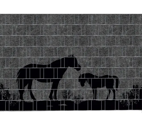 zaunzu Sichtschutzstreifen COUNTRY 4 - Bedruckter Sichtschutz 2,5m x 1,8m, (1 Rolle, Motivdruck Sichtschutzstreifen), Einfarbiger Druck für Doppelstabgitter