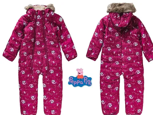Peppa Pig Baby Mädchen Schneeanzug - Outerwear für Mädchen, 100% Polyester, warmer und bequemer Schneeanzug im niedlichen Peppa Pig Design, ideal für kalte Wintertage.