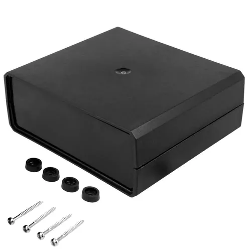 Elektronik Halbschalen-Kunststoffgehäuse KMP60, 160x140x60mm, schwarz